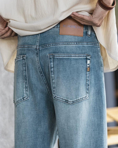 ユカイア ルーズストレートデニムパンツ 2498