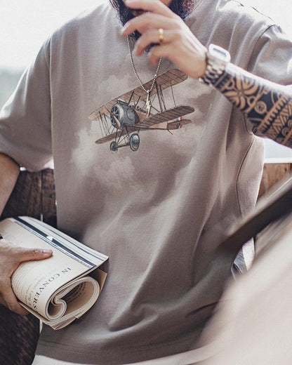リーチバーグ レトロエアプレーングラフィックTシャツ 2774