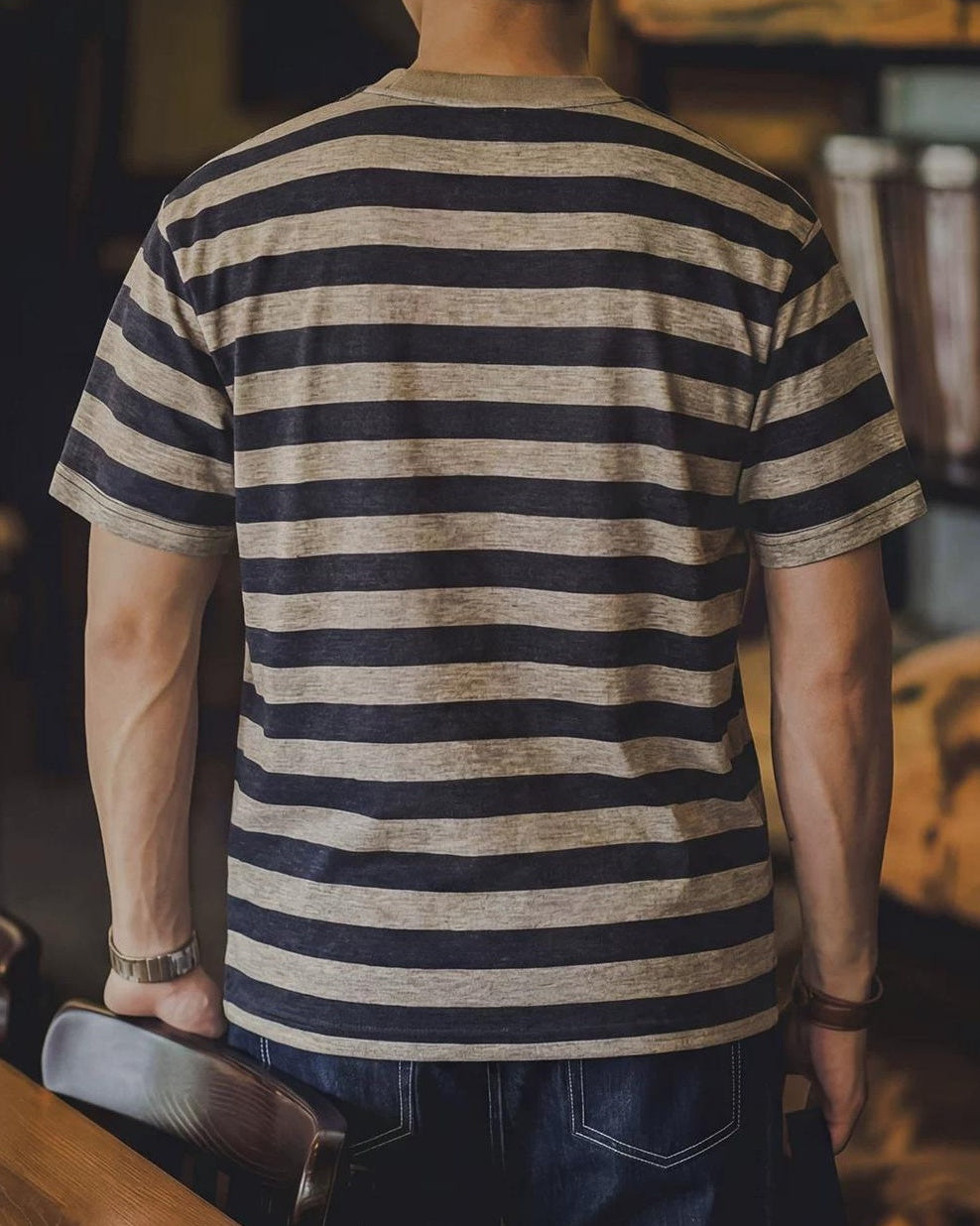 マコーム ワイドボーダーTシャツ 2657
