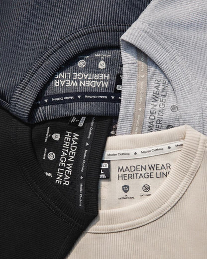 カスター リブテクスチャークルーネックトップス 2599