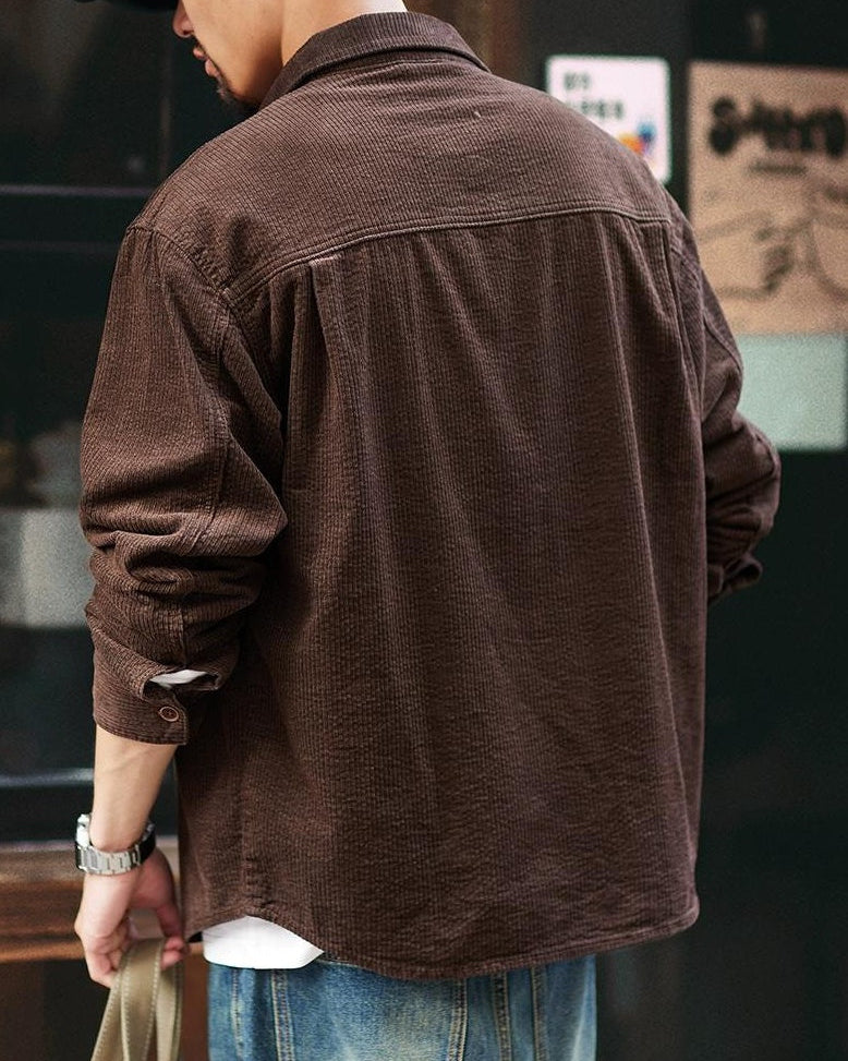 マッカレン コーデュロイダブルポケットレギュラーカラーシャツ 2332