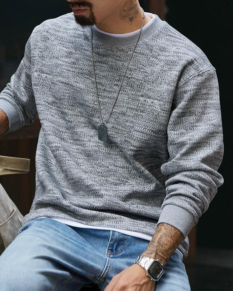 エルコ ヘザーテクスチャーニットスウェット 2321