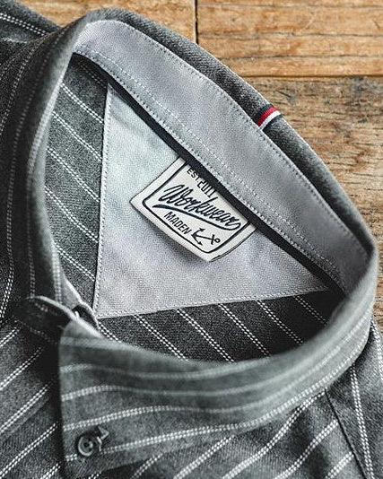 ワイリカ クラシックストライプボタンダウンシャツ 2602