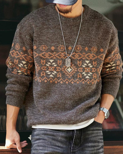 サンアンジェロ トライバルジャカードニット 2393