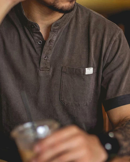 プレインビュー ポケットヘンリーネックトップス 2606