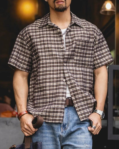 イリリア クラシックチェックハーフスリーブシャツ 2583