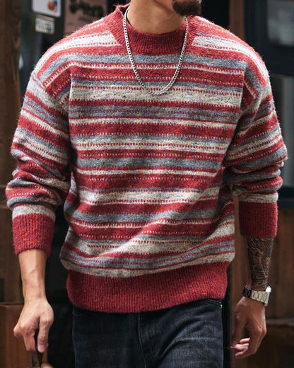 バーリントン メランジカラーマルチボーダーニット 2292