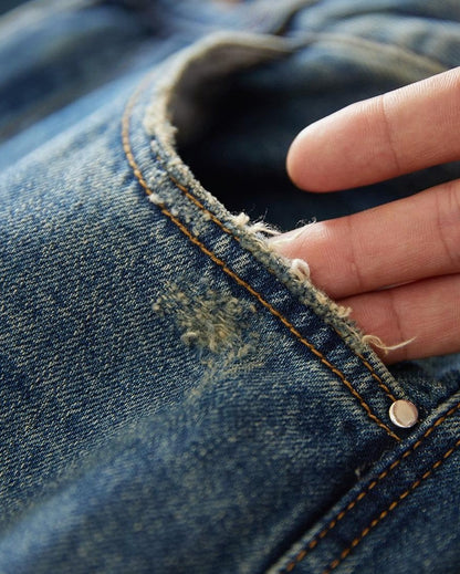 グロスター ルーズストレートデニムパンツ 2306