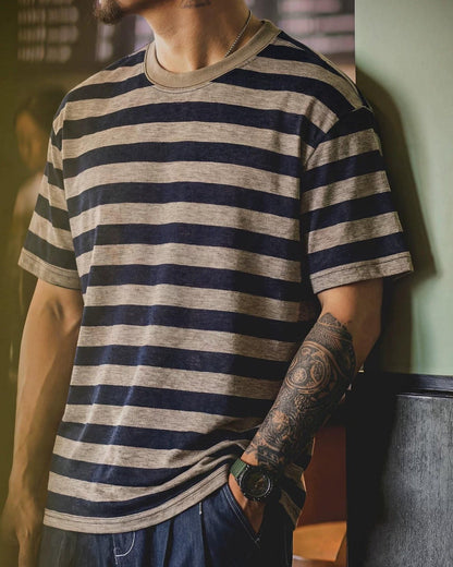 マコーム ワイドボーダーTシャツ 2657