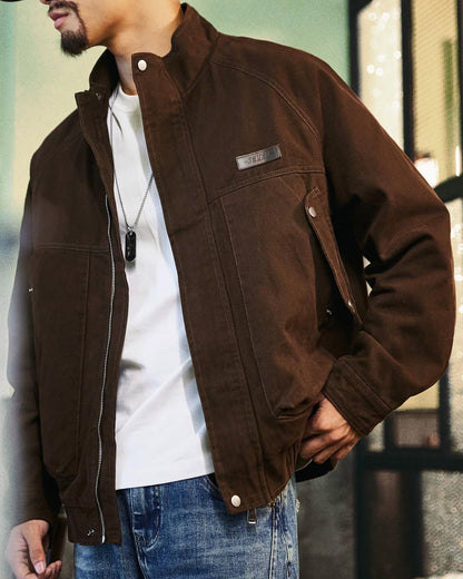 サプルパ スタンドカラーワークブルゾン 2398