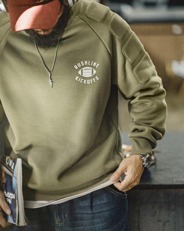 テレホート パッドショルダーラグランクルースウェット 2411