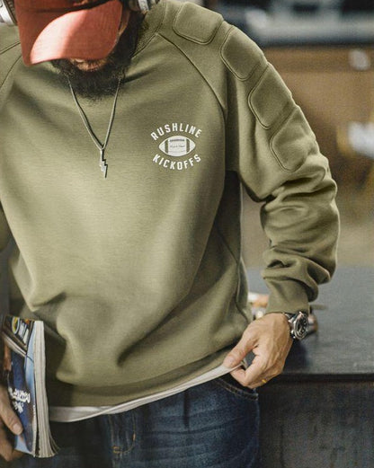 テレホート パッドショルダーラグランクルースウェット 2411