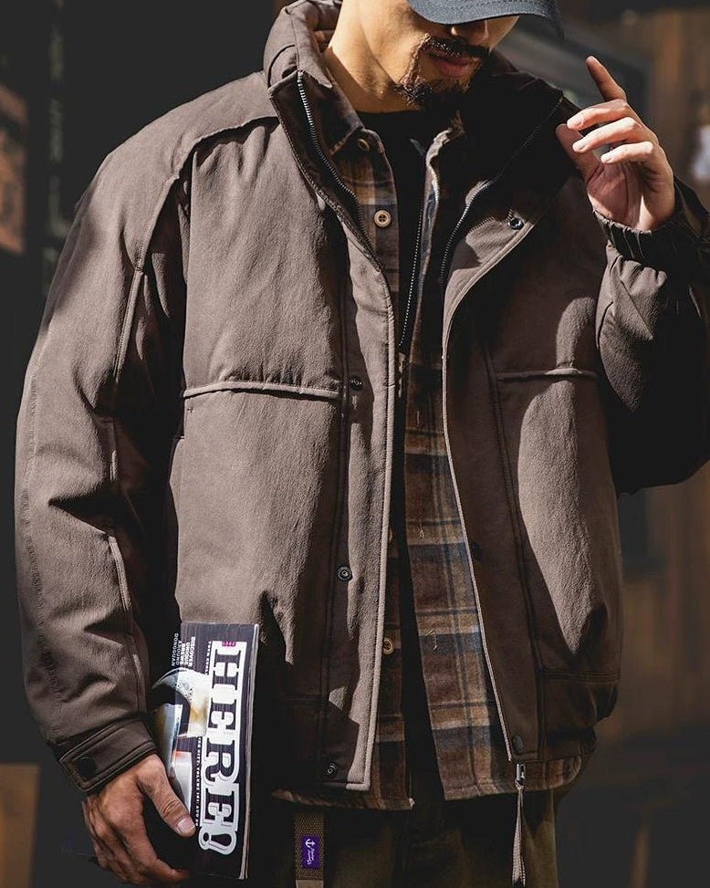 ジョンソンシティ 切替ハイネックワイドブルゾン 2418