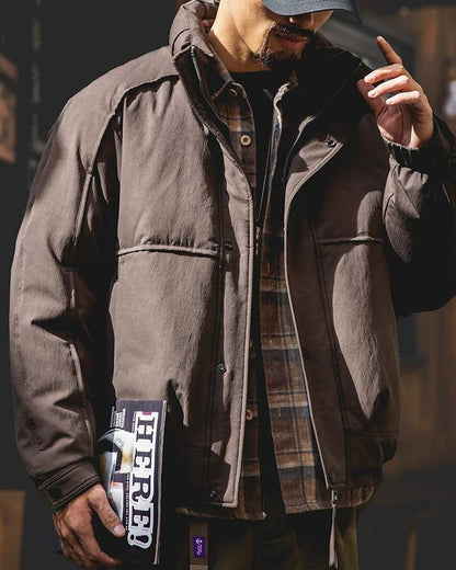 ジョンソンシティ 切替ハイネックワイドブルゾン 2418