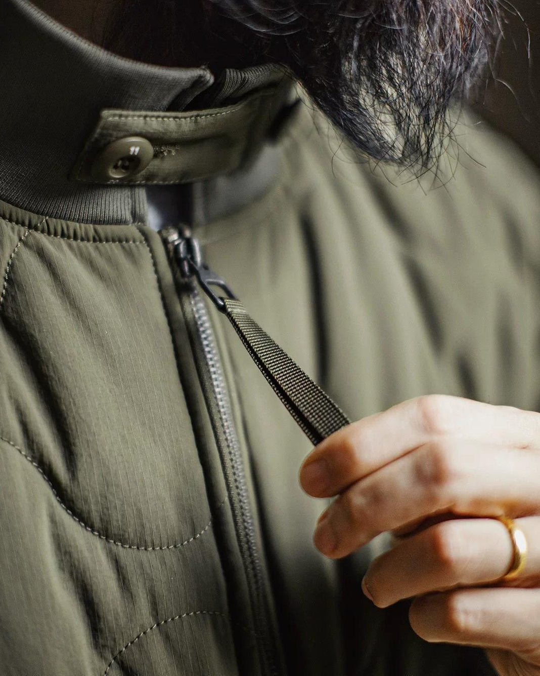 エルマイラ ミリタリーキルティングボンバー ジャケット 2372