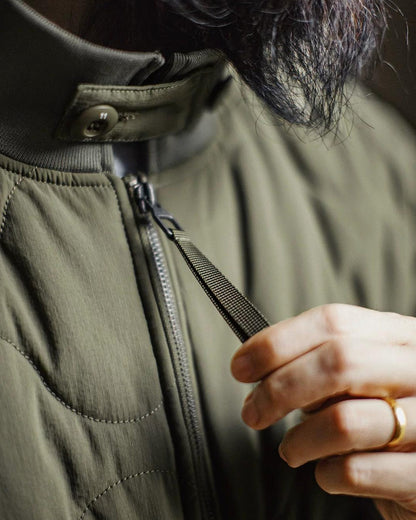 エルマイラ ミリタリーキルティングボンバー ジャケット 2372