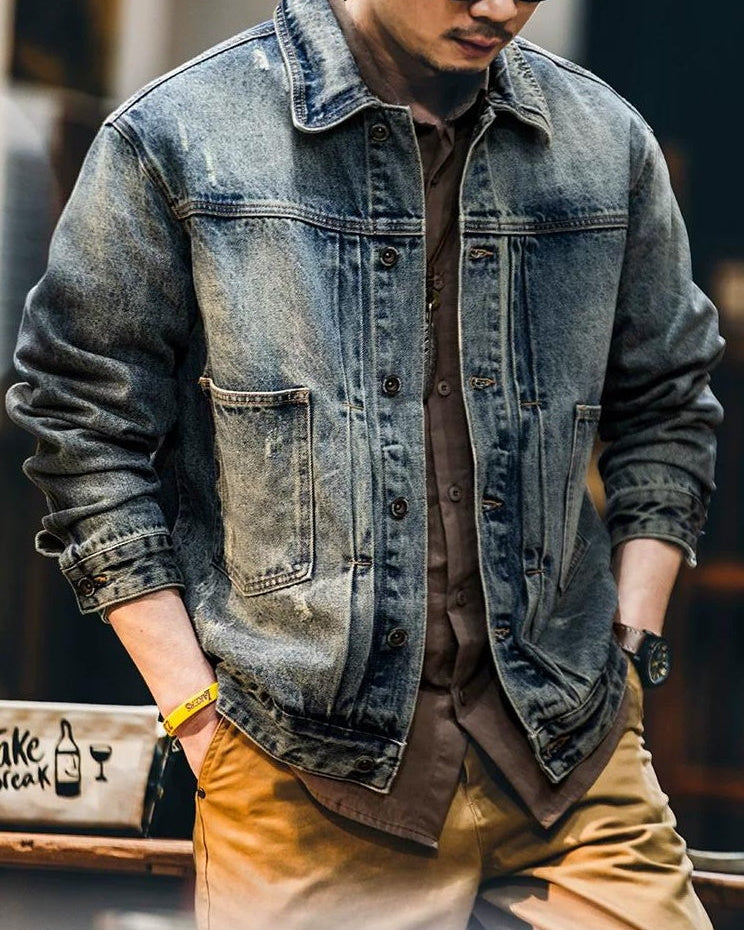 アナポリス ヴィンテージウォッシュドデニムジャケット 2361