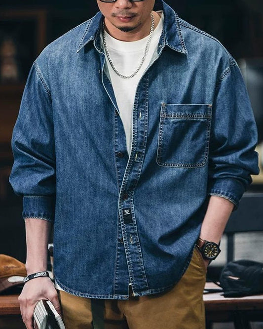 ハインズビル ビンテージウォッシュシングルポケットシャツ 2424