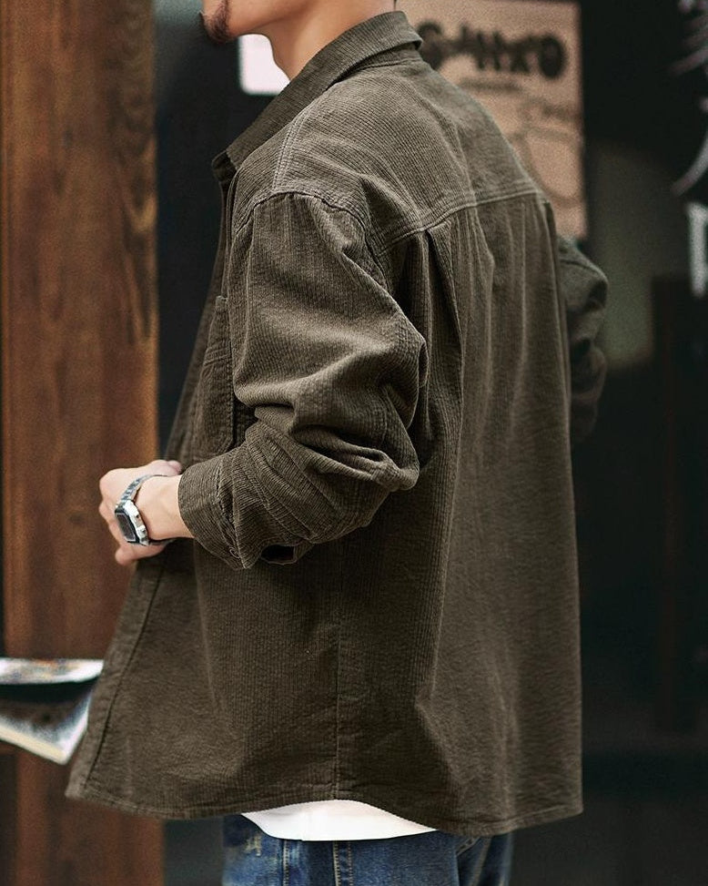 マッカレン コーデュロイダブルポケットレギュラーカラーシャツ 2332