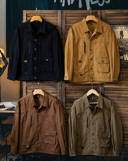 オタムワ キャンバスジップワークジャンパー 2403