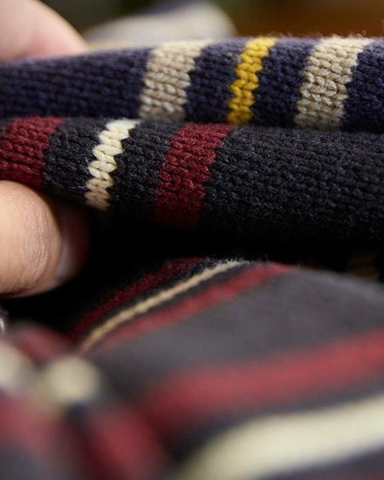 モントピリア ポロカラーレトロボーダーニット 2293