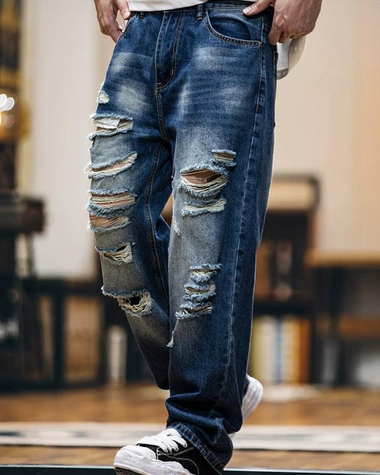 ミルフォード ハードクラッシュストレートジーンズ 2435