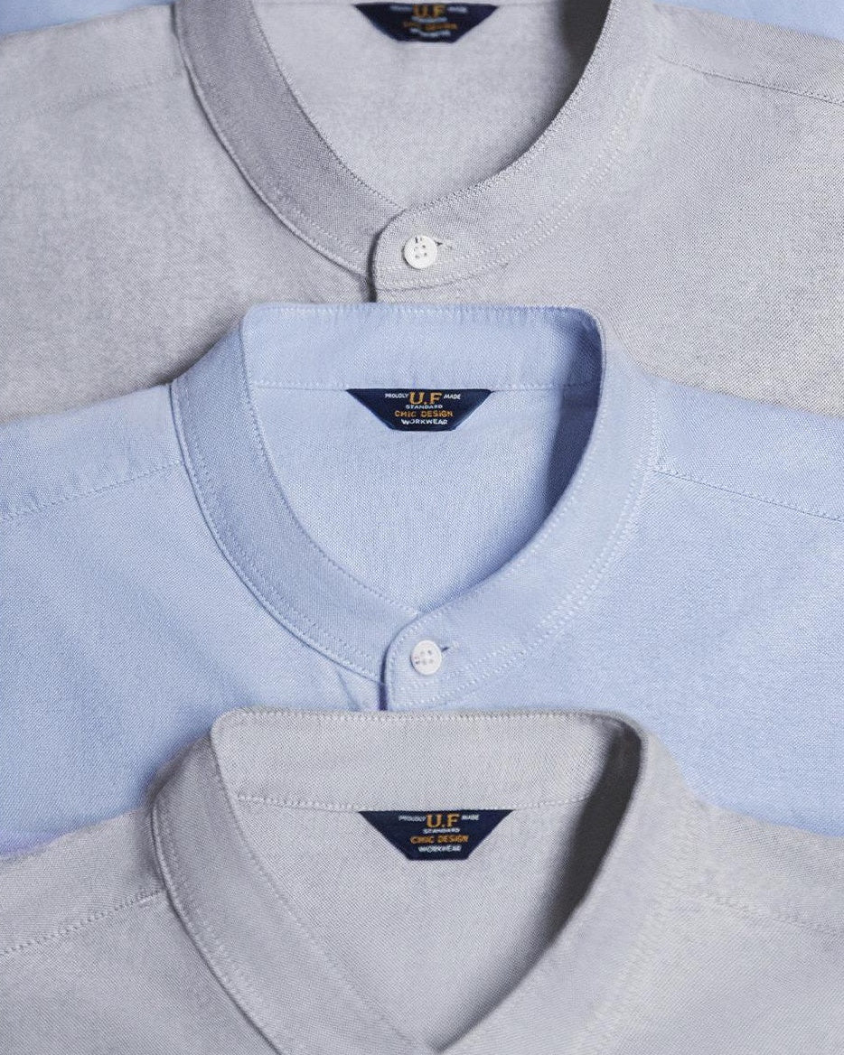 ヒーバーシティ バンドカラーシャツ 2526