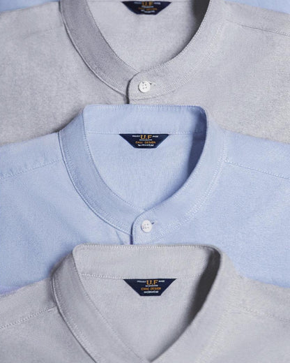 ヒーバーシティ バンドカラーシャツ 2526