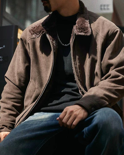 イサクア ファーカラーコーデュロイジャケット 2386