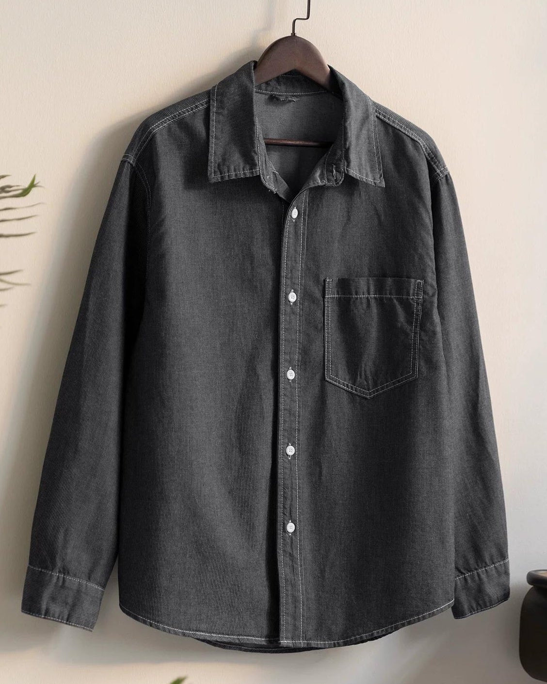 マクミンビル ストライプジャカードデニムシャツ 2520