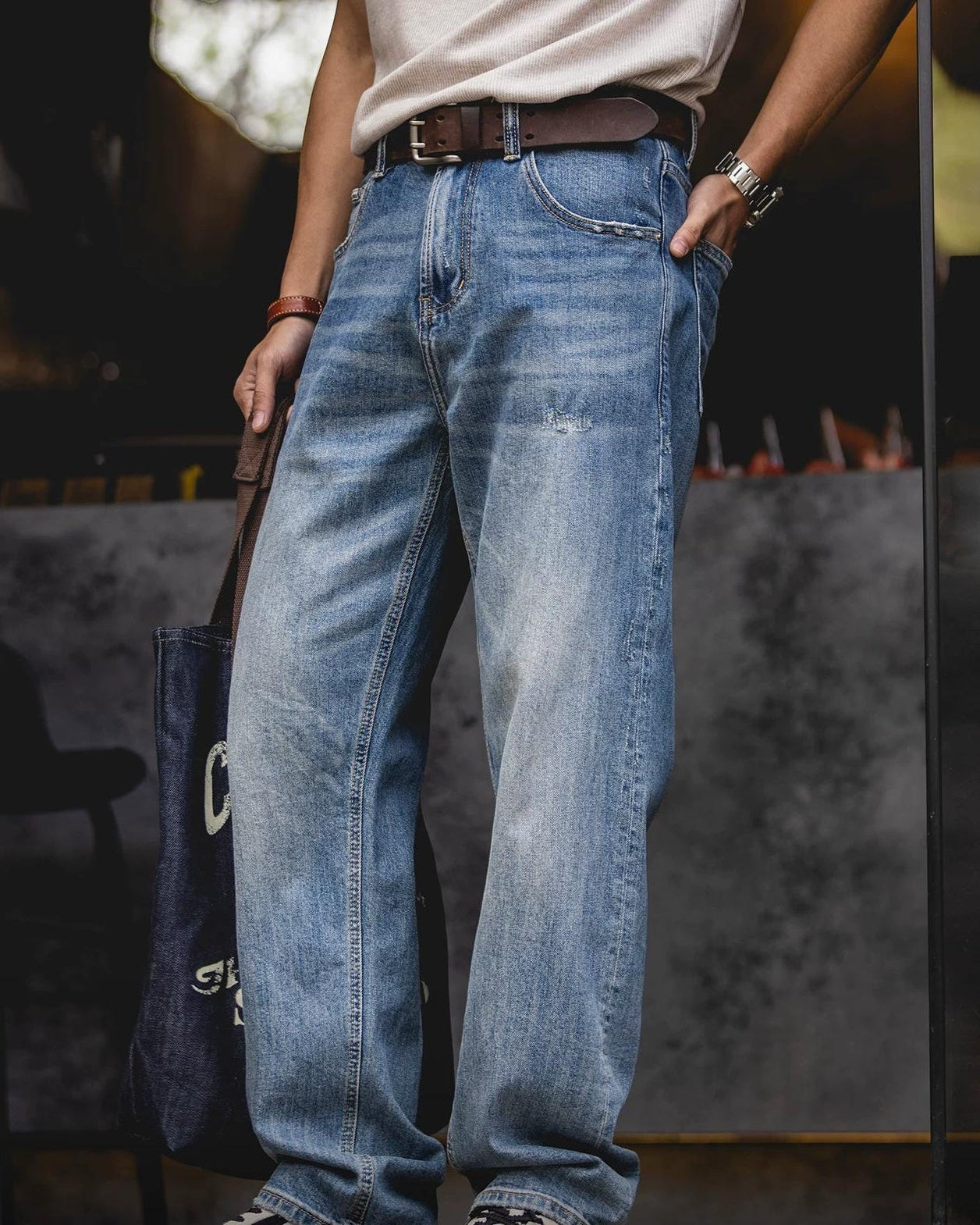 コールドスプリング ストレッチストレートデニムパンツ 2564
