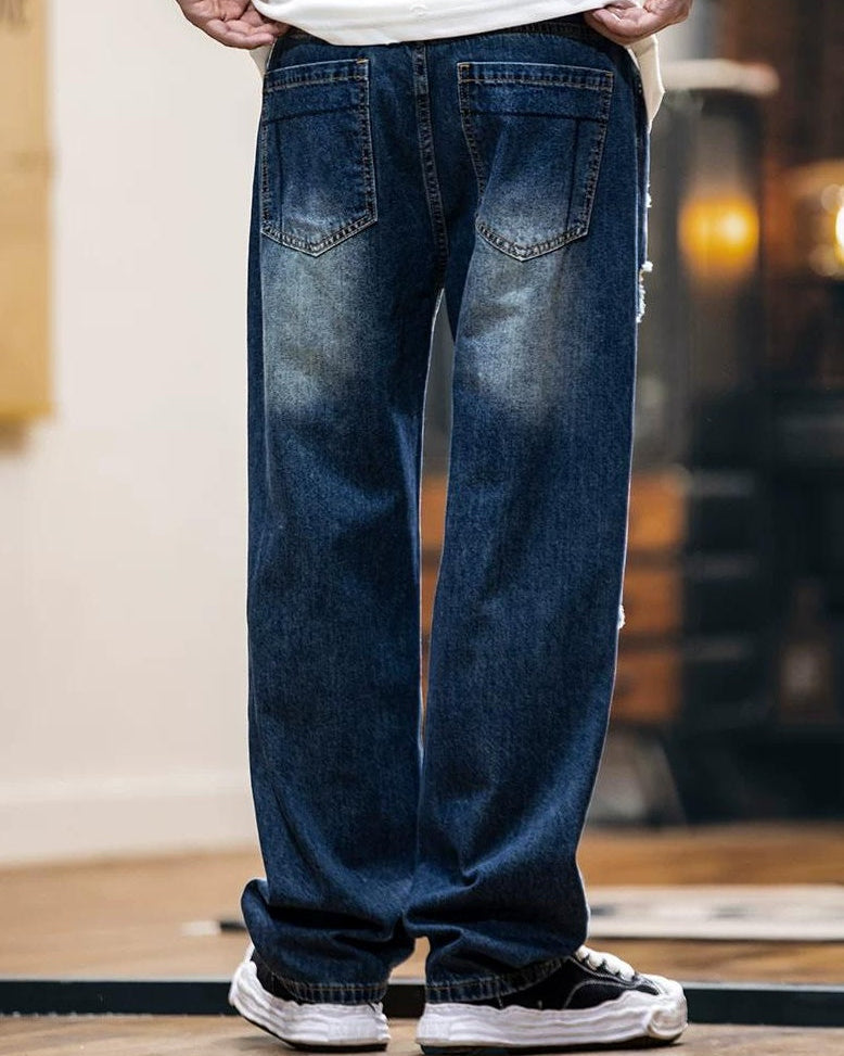 ミルフォード ハードクラッシュストレートジーンズ 2435