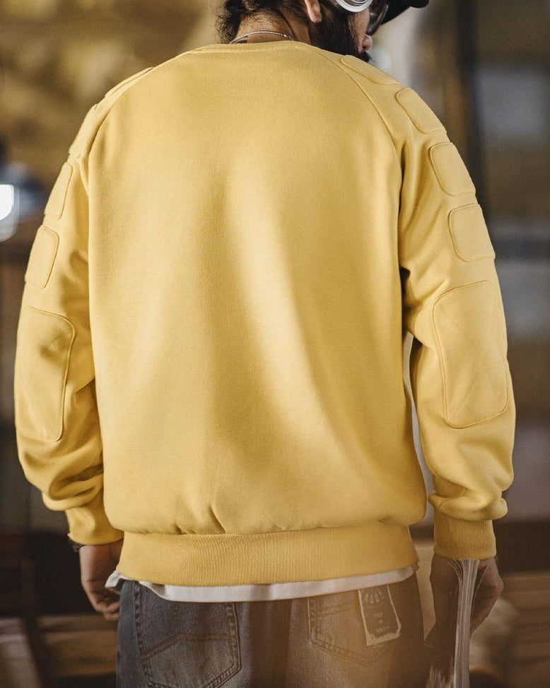 テレホート パッドショルダーラグランクルースウェット 2411