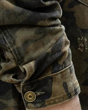 セントジョセフ カモ柄ダメージデニムジャケット 2340