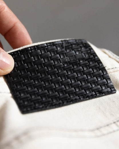 フォーチュナ ルーズストレートホワイトデニムパンツ 2500