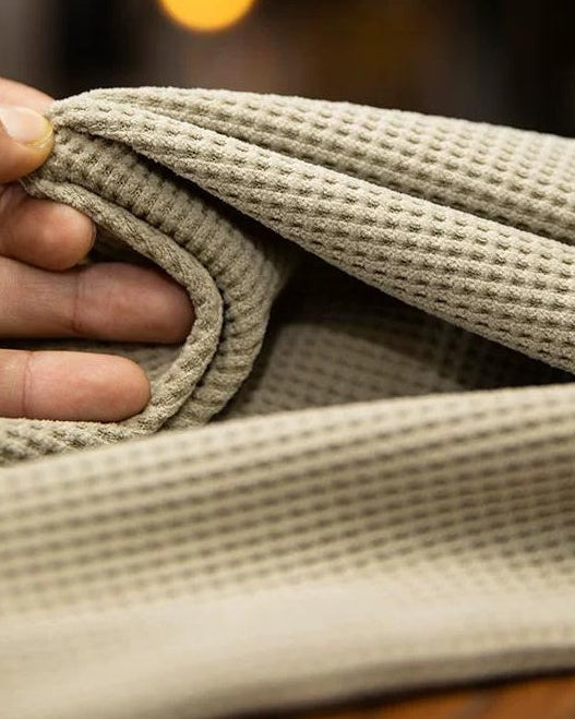 クインジー スキッパーポロワッフルプルオーバー 2445