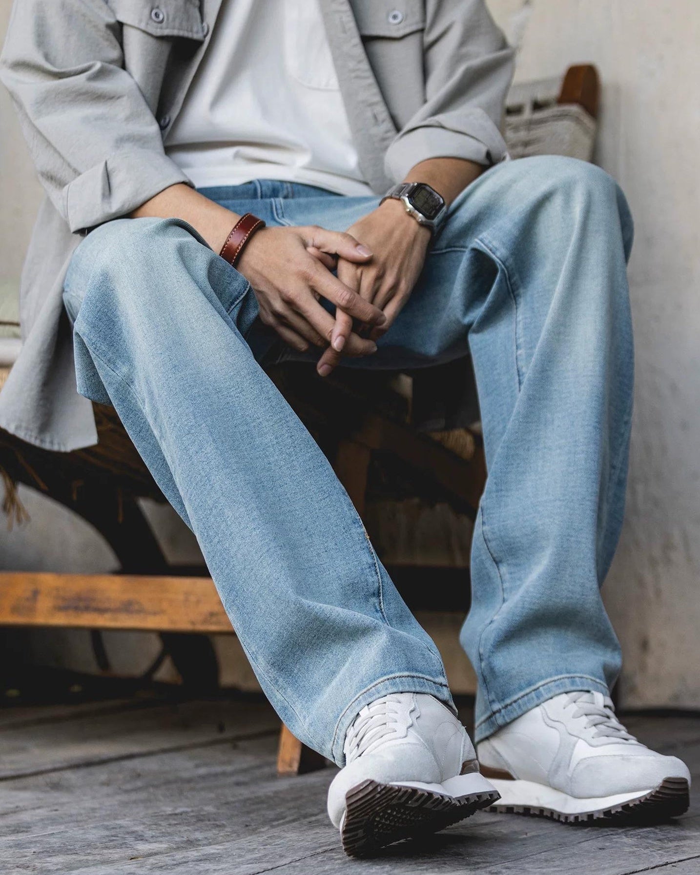 クックビル ルーズストレートデニムパンツ 2468