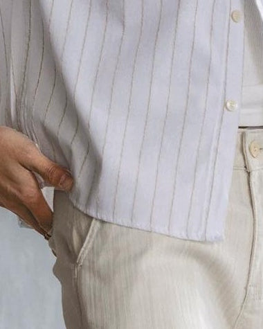 カークスビル ストライプオープンカラーシャツ 2472