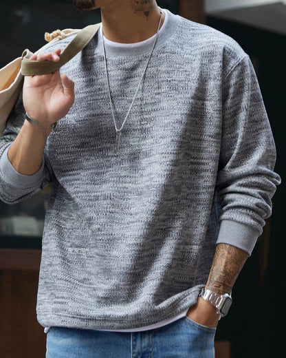 エルコ ヘザーテクスチャーニットスウェット 2321