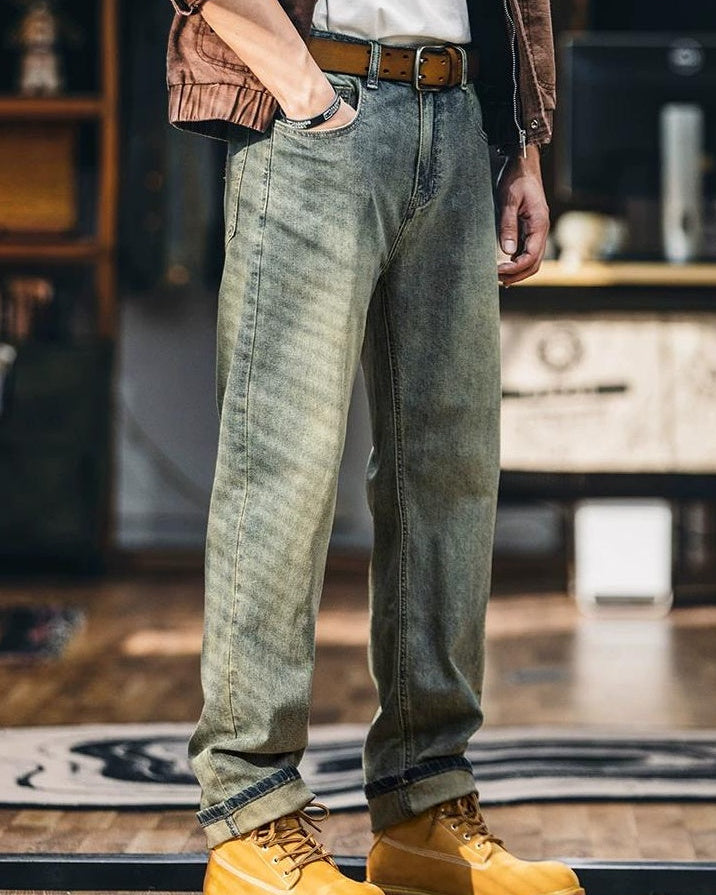 ベセル ヴィンテージエイジングストレートジーンズ 2449