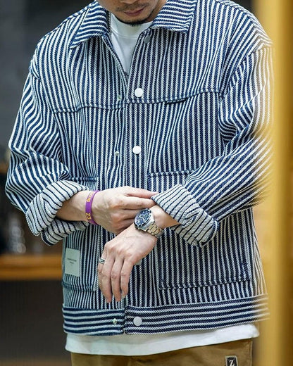 クープビル ストライプデニムジャケット 2518