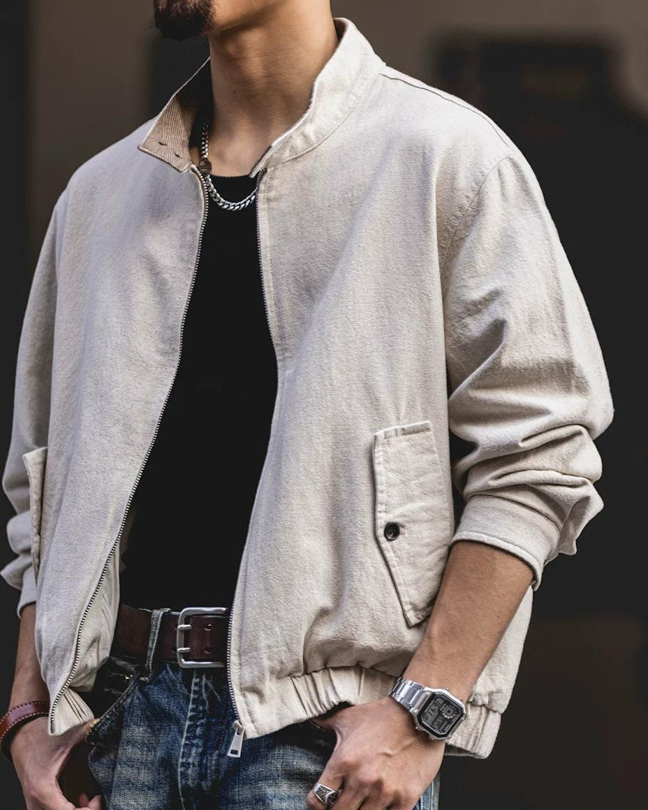 ソールズベリー スタンドカラーフルジップワークブルゾン 2493