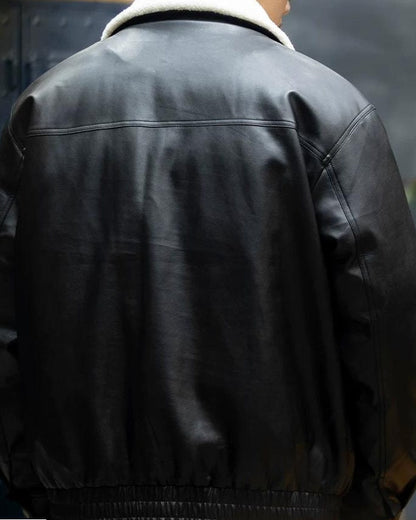 アルトゥーナ ボア襟PUレザージャケット 2366