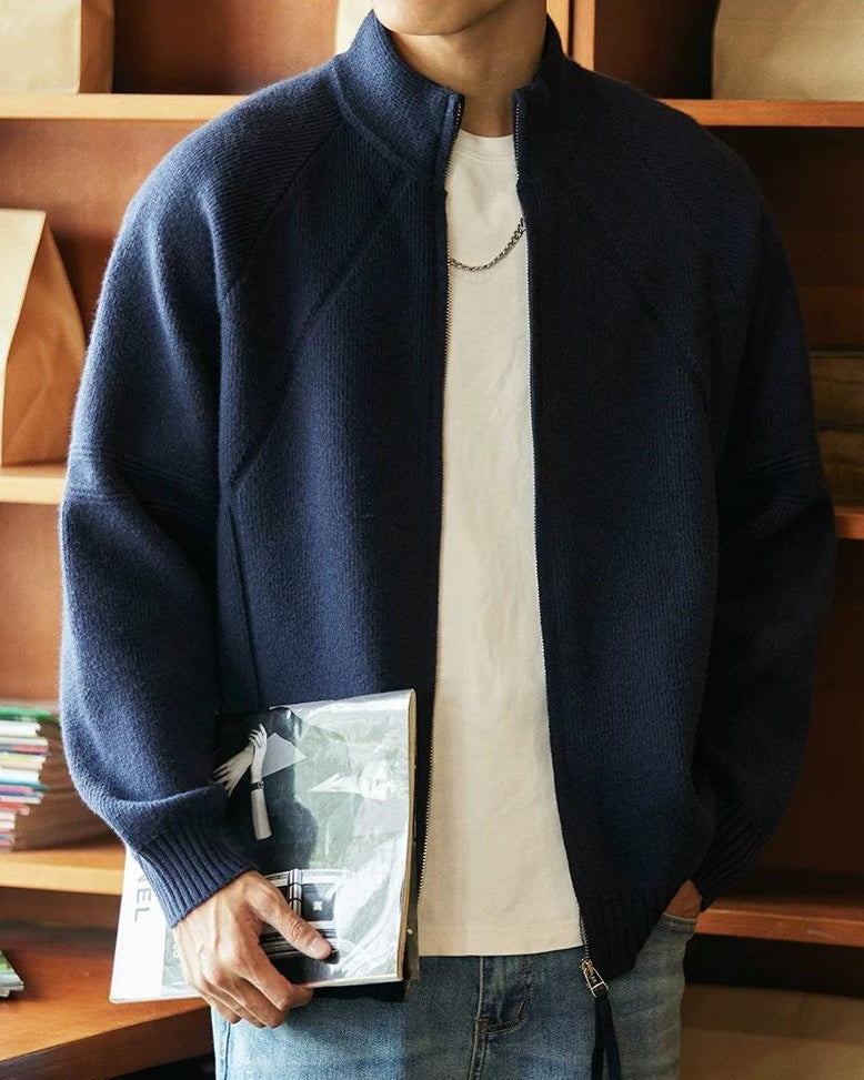 モーゼスレイク フルジップニットセーター 2387