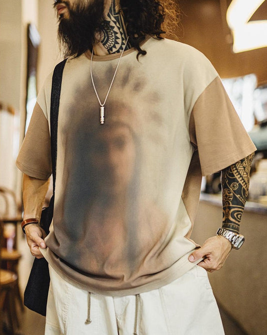 ガナド フェードシャドウプリントTシャツ 2778
