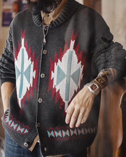 ミシャウォーカ ネイティブカウチンショールカーディガン 2412