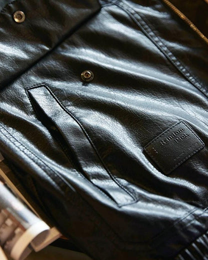 アードモア コーデュロイカラーPUレザージャケット 2396