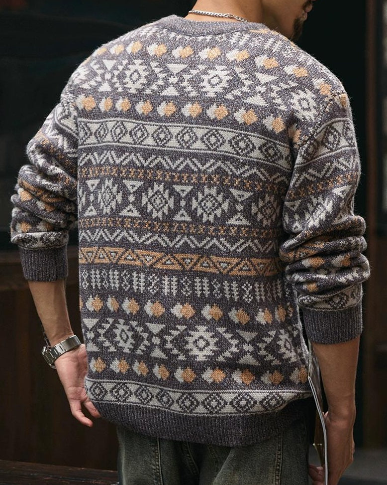 カムデン クルーネックジャカードニットセーター 2295