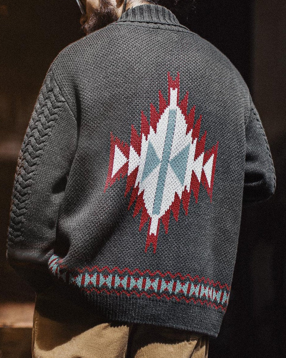 ミシャウォーカ ネイティブカウチンショールカーディガン 2412