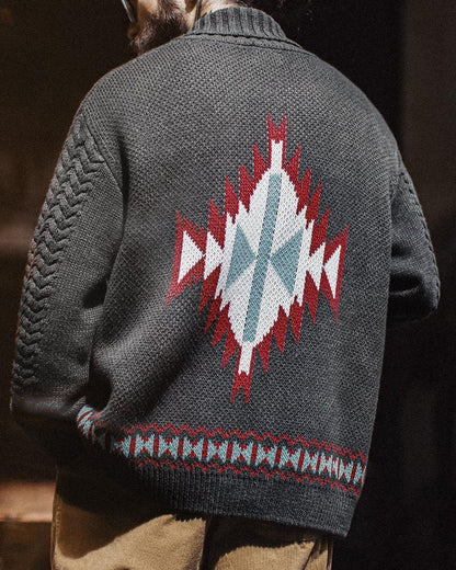 ミシャウォーカ ネイティブカウチンショールカーディガン 2412